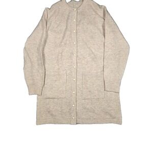 Outlander Studio Vintage Wool Blend Cardigan Sweater Black Large